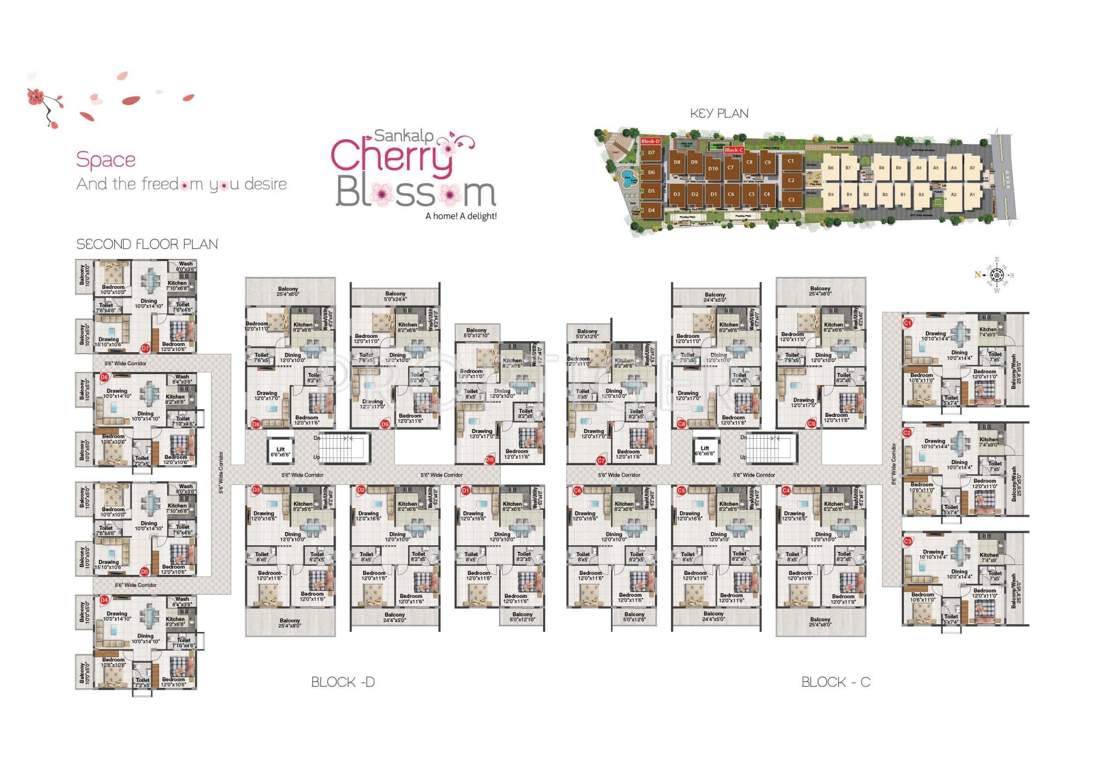  cherry blossom Images for Cluster Plan of Sankalp Cherry Blossom