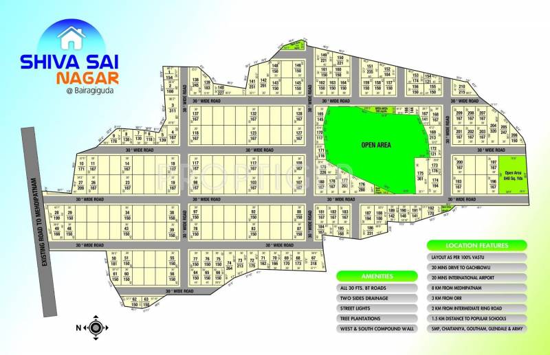 Trinetra Developers Shiva Sai Nagar Layout Plan