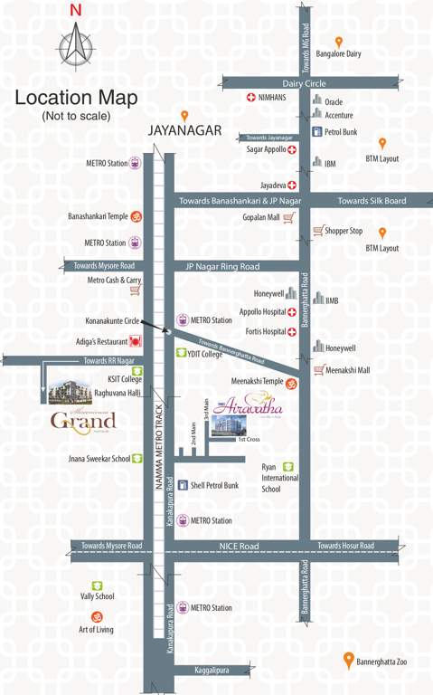  srinivasa grand Images for Location Plan of Poorvi Srinivasa Grand