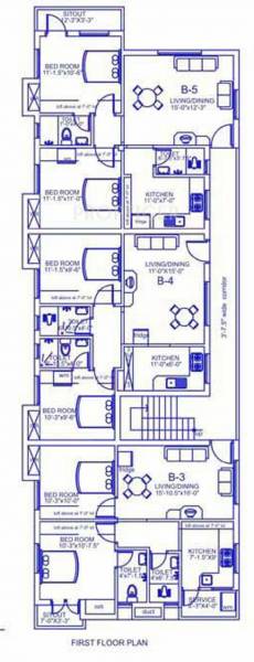 Palace Homes Sai Vikrama Block B First Cluster Plan
