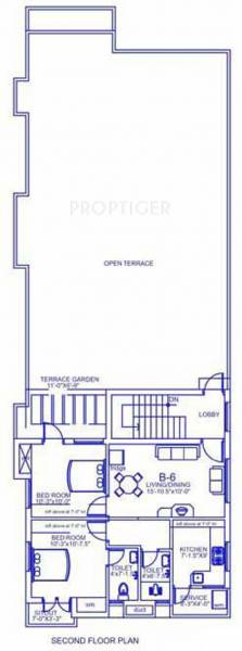 Palace Homes Sai Vikrama Block B Second Floor Cluster Plan