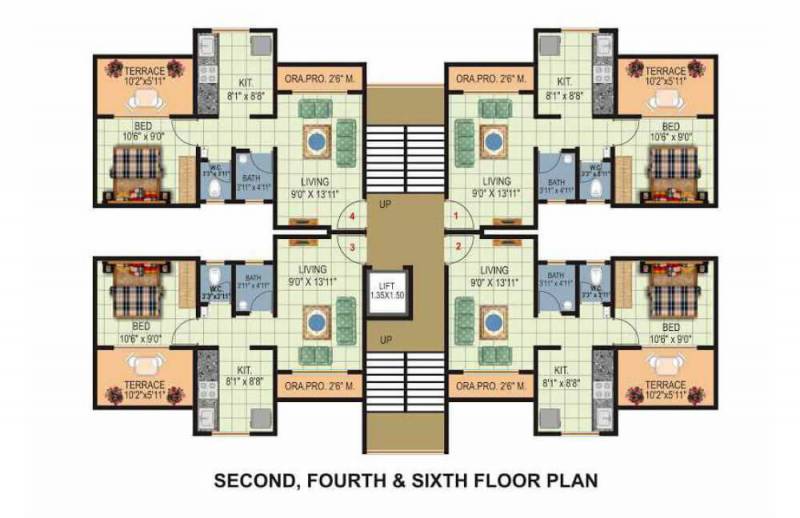 Images for Cluster Plan of Laxmi The Woods Apartment