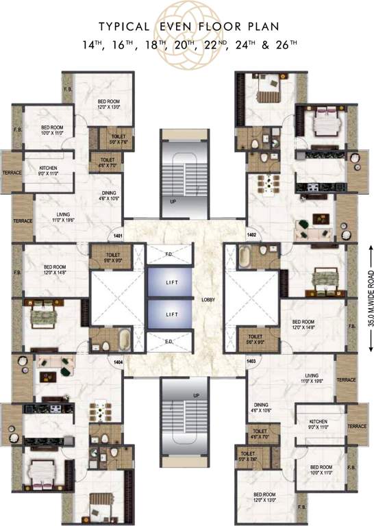  sai aaradhya Images for Cluster Plan of Paradise Sai Aaradhya