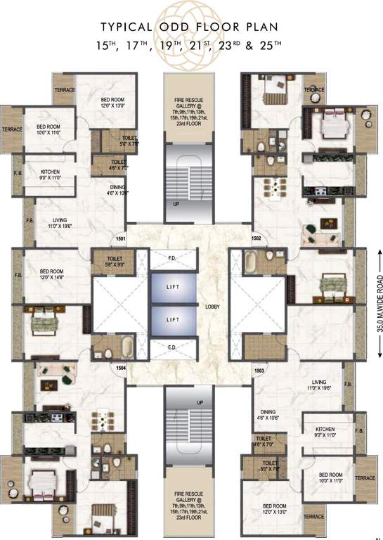  sai aaradhya Images for Cluster Plan of Paradise Sai Aaradhya