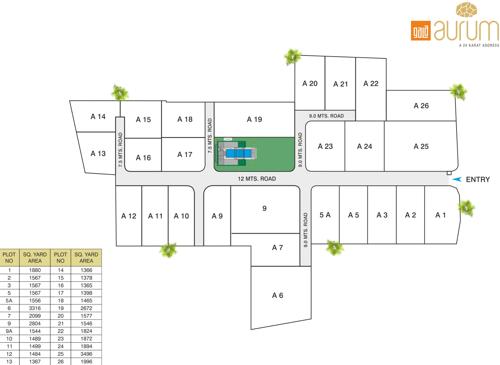  gala-aurum Images for Layout Plan of Gala Infrastructure Aurum
