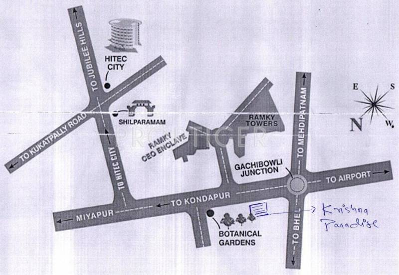 Images for Location Plan of Cyber Constructions Krishna Paradise