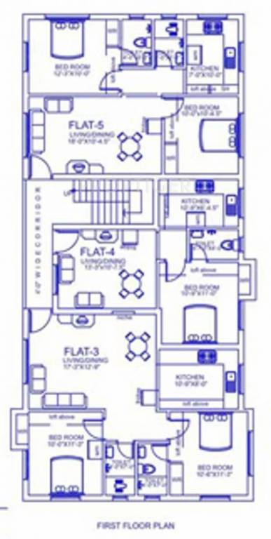 Palace Homes Sai Balagopal view First Floor Cluster Plan