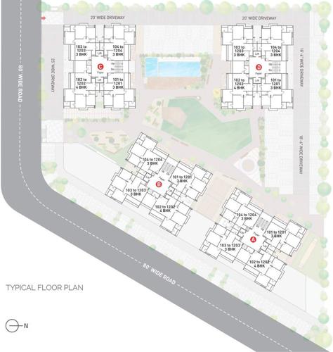  woods Images for Cluster Plan of Sampad Woods