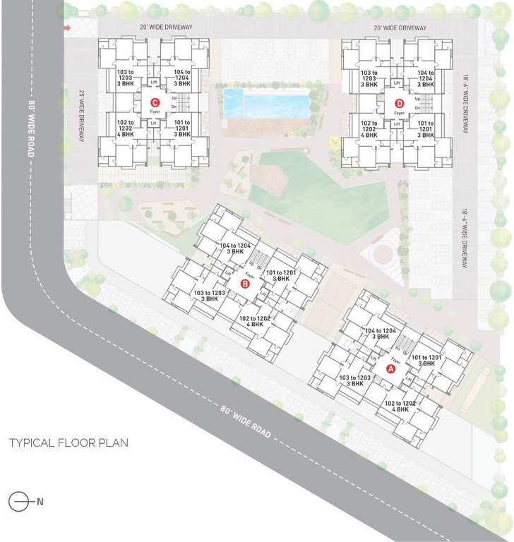  woods Images for Cluster Plan of Sampad Woods