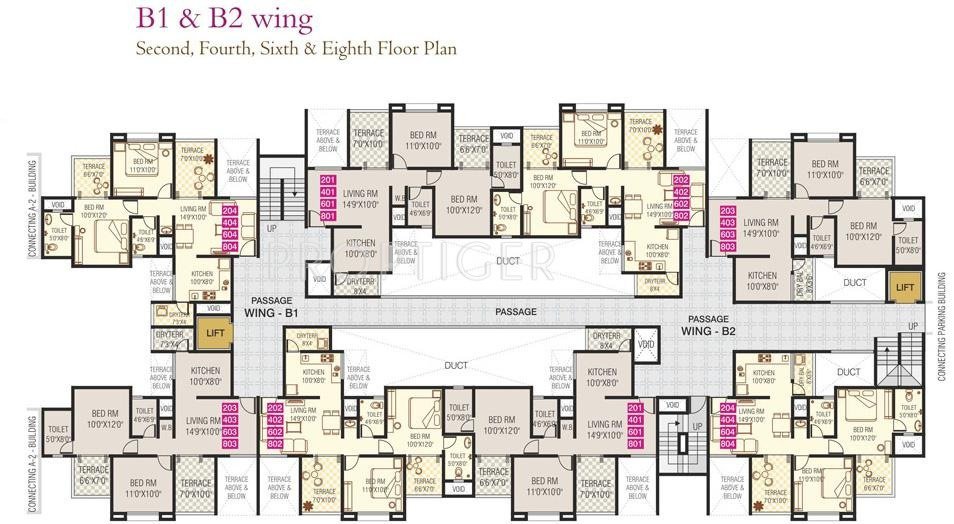  dwarka sai Wing B2 Cluster Plan