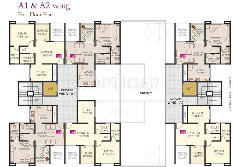  dwarka sai Wing D2 Cluster Plan