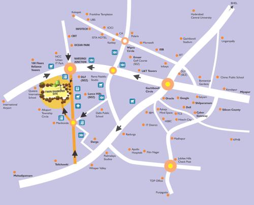  twin-diamonds Images for Location Plan of LandIndia Twin Diamonds