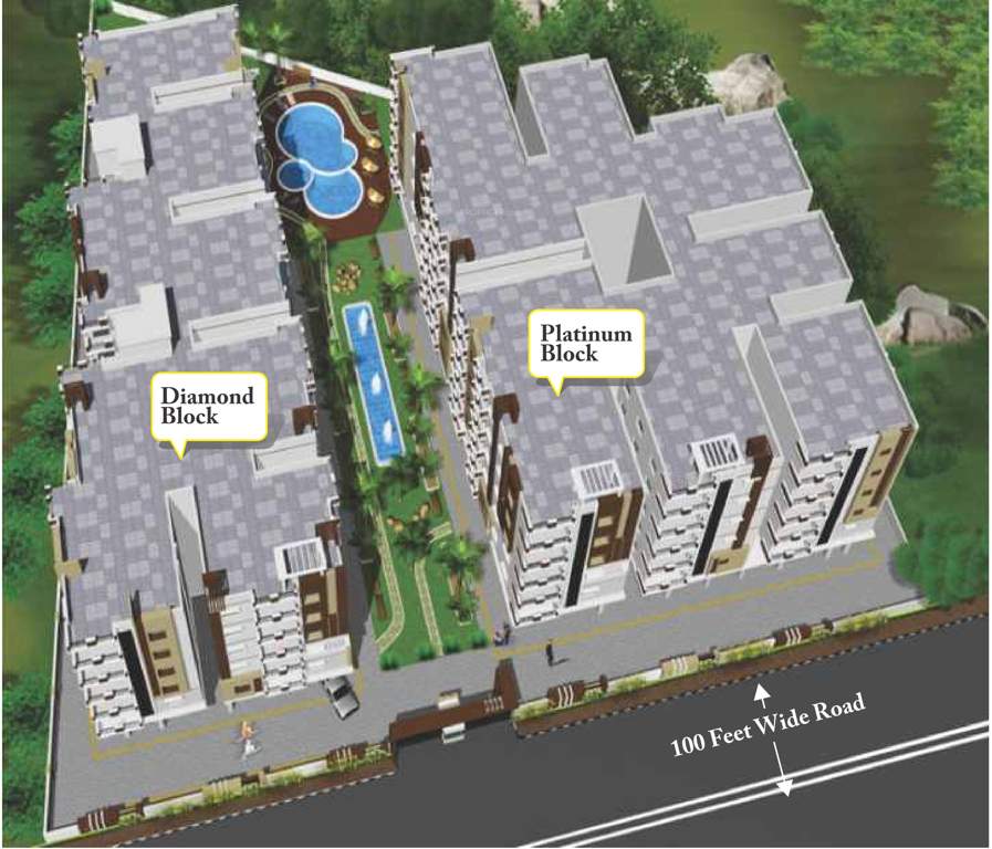  twin diamonds Images for Elevation of LandIndia Twin Diamonds