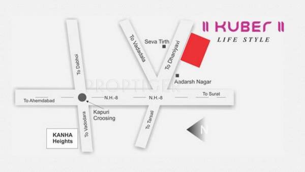 Kuber Kanha Group Life Style Villa Location Plan