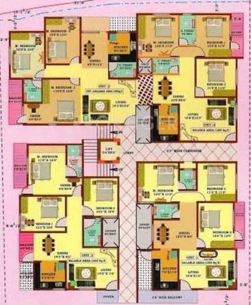 Sree Nakoda Builders Kishor Paramount View Cluster Plan