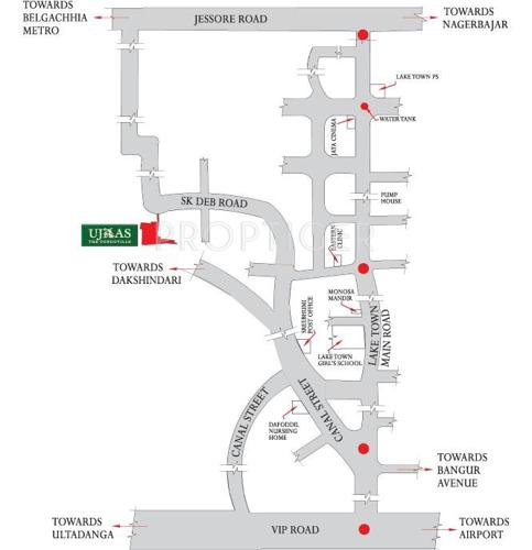 Images for Location Plan of Ambuja Neotia Ujaas The Condoville Villas