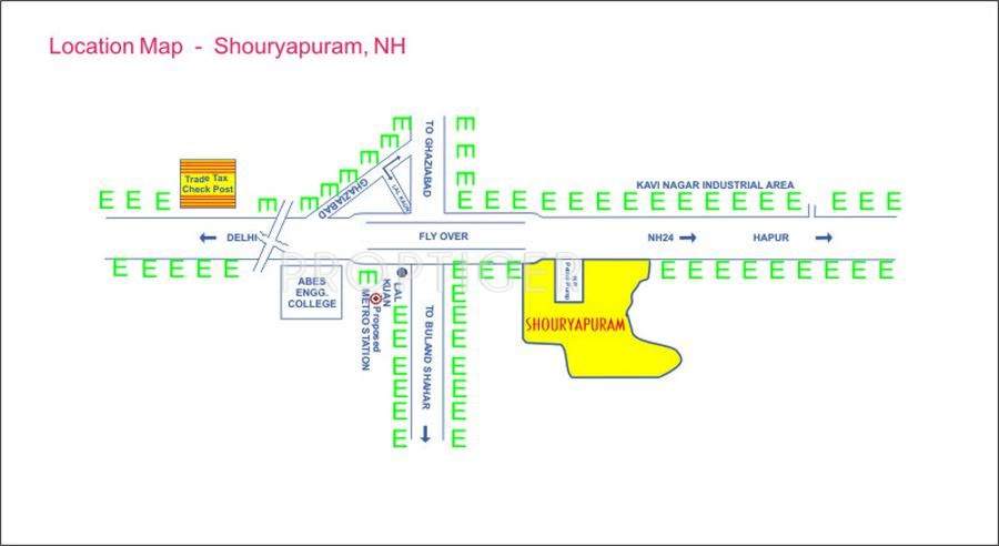 Images for Location Plan of Shourya Shouryapuram Residential Plots Ph 1
