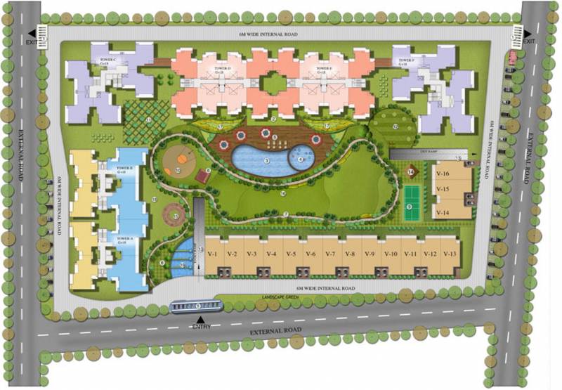 Images for Site Plan of Airwil Golf Green Avenue Villa