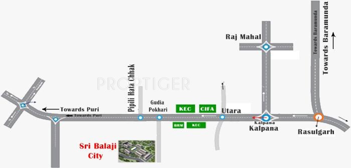 Images for Location Plan of Shreya Sri Balaji City Apartment