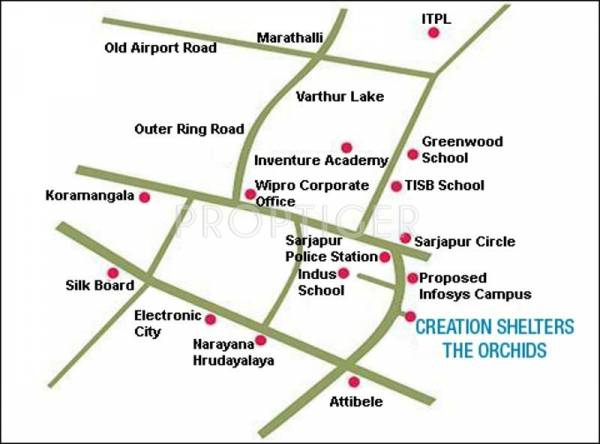 Creation Shelters The Orchids Location Plan