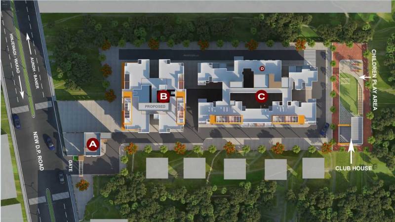  akash-tower Images for Layout Plan of Lunkad Akash Tower