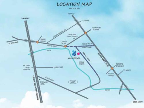  akash-tower Images for Location Plan of Lunkad Akash Tower