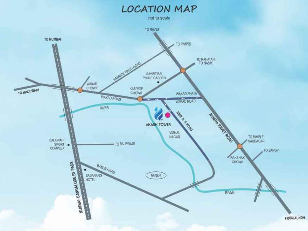  akash tower Images for Location Plan of Lunkad Akash Tower
