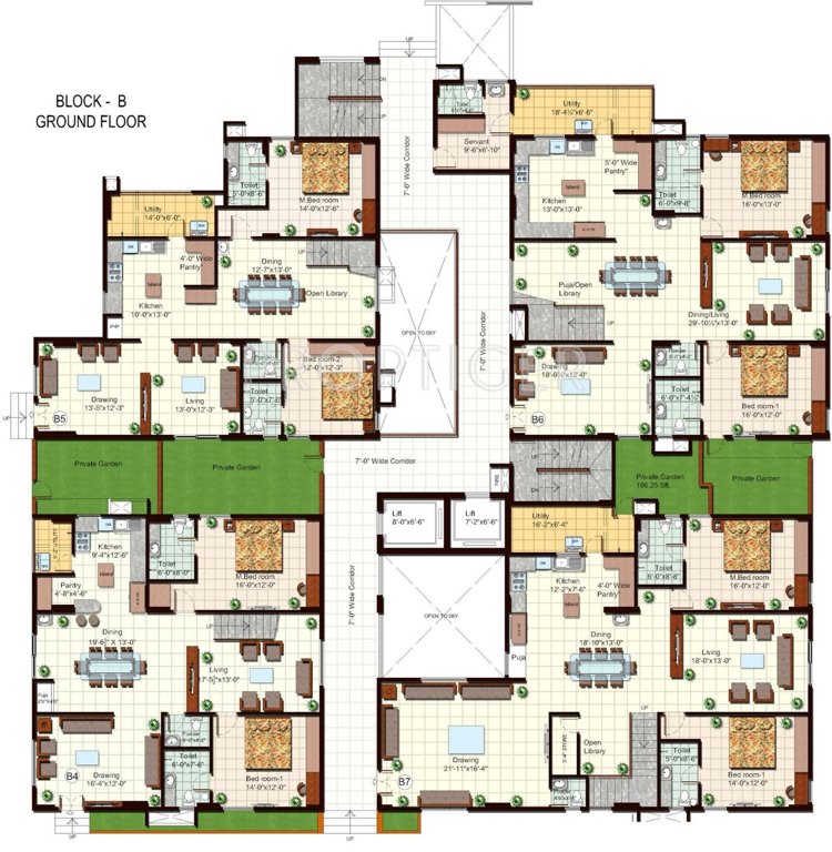  the fountainhead Block A Cluster Plan