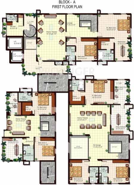  the-fountainhead Block B Cluster Plan