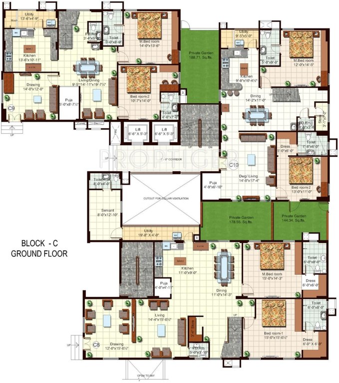  the fountainhead Block B Cluster Plan