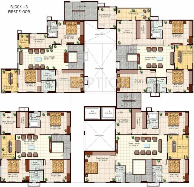  the-fountainhead Block C Cluster Plan
