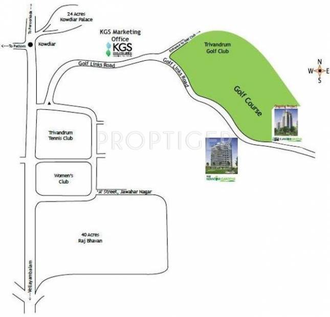 KGS Developers Greens Location Plan