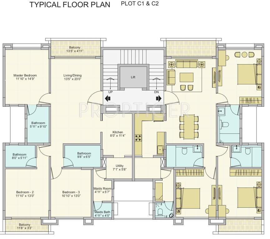 Images for Cluster Plan of Peninsula Ashok Beleza Apartments