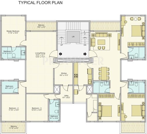 Images for Cluster Plan of Peninsula Ashok Beleza Apartments Images for Cluster Plan of Peninsula Ashok Beleza Apartments