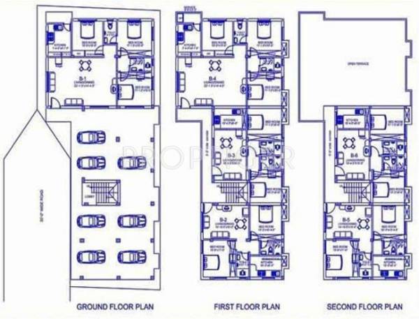 Palace Homes Sai Jyotiraditya Cluster Plan Block B