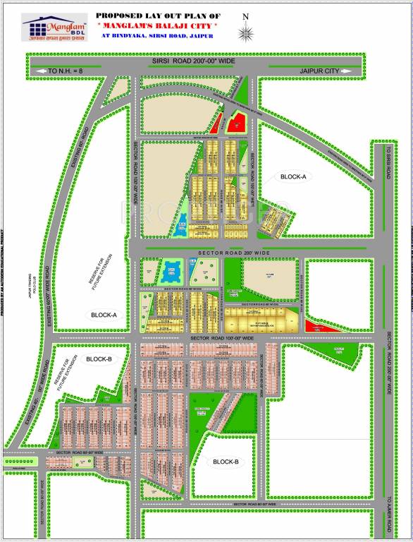Images for Layout Plan of Manglam Balaji City