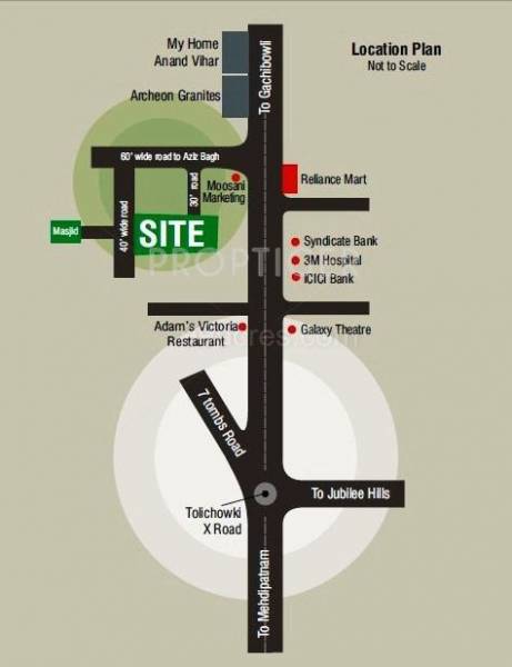 Images for Location Plan of Adam and Bandari Constructions A And B Residency