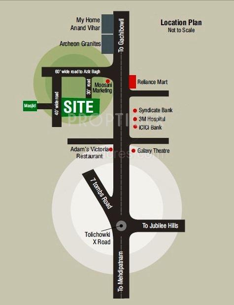 Images for Location Plan of Adam and Bandari Constructions A And B Residency