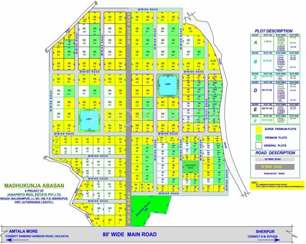 Janapriyo Real Estate Madhukunj Layout Plan