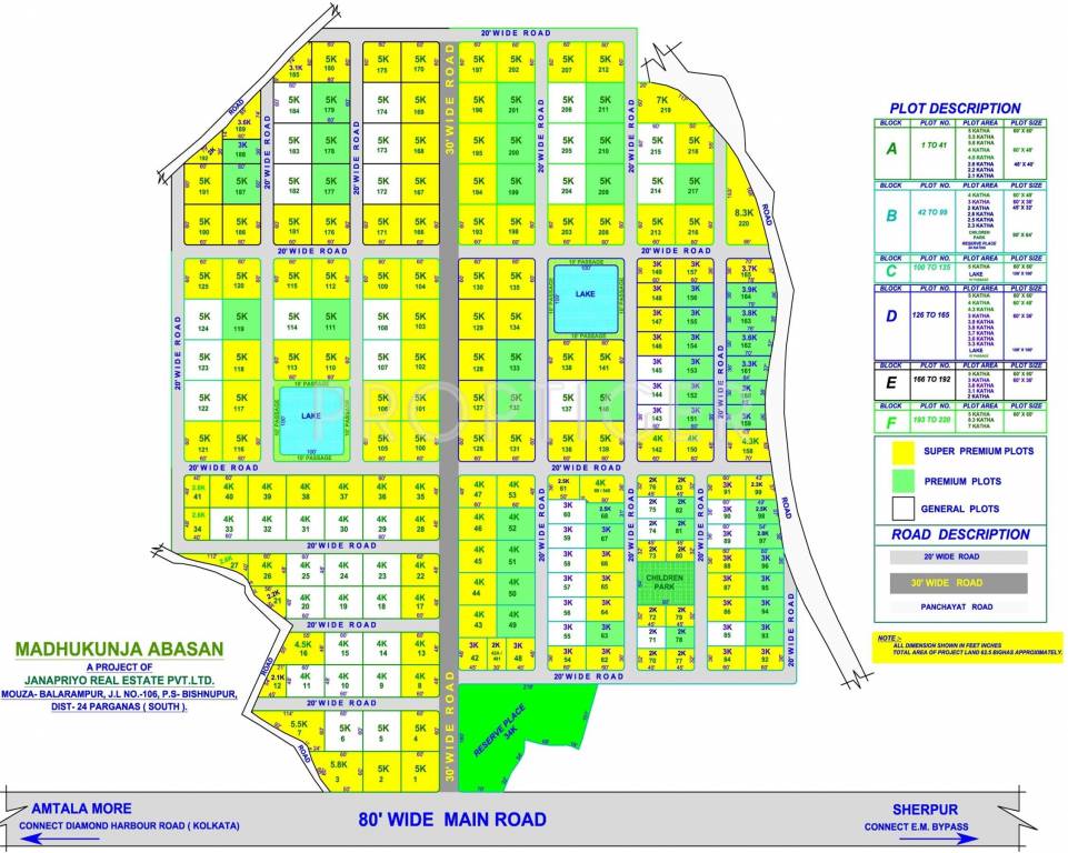 Janapriyo Real Estate Madhukunj Layout Plan