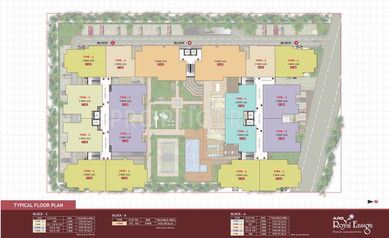 royal ensign Block A Cluster Plan