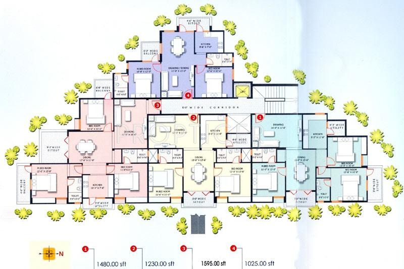 Images for Cluster Plan of Saroj Indira Residency