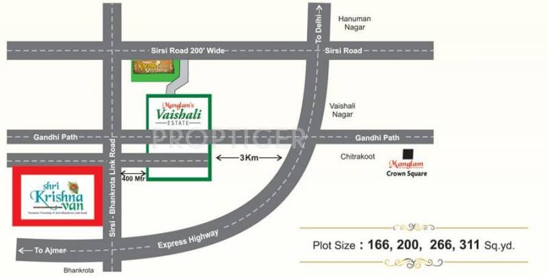 Images for Location Plan of Manglam Shri Krishna Van