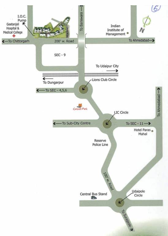 Images for Location Plan of Riddhi Siddhi Galaxy Tower