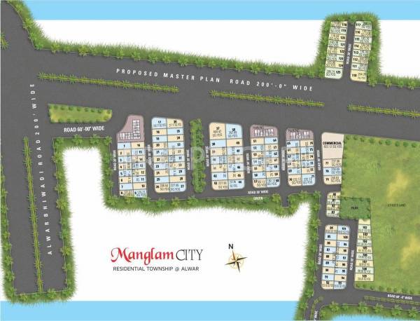 Images for Layout Plan of Manglam City Plots Images for Layout Plan of Manglam City Plots