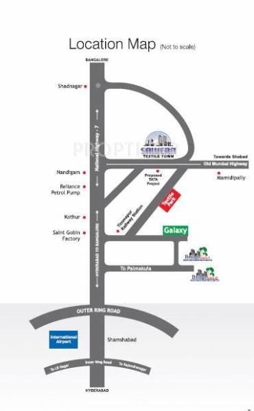 Images for Location Plan of Sawera Townships India Textile Town
