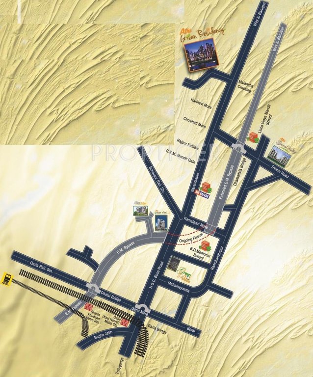  green residency Images for Location Plan of Atri Green Residency