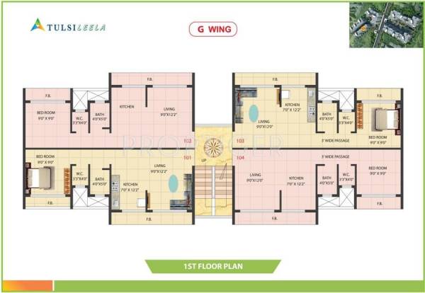  leela Wing C Cluster Plan