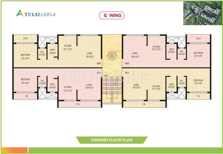 leela Wing D Cluster Plan