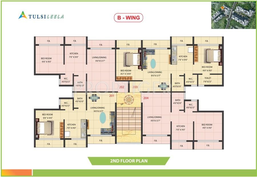  leela Wing E Cluster Plan